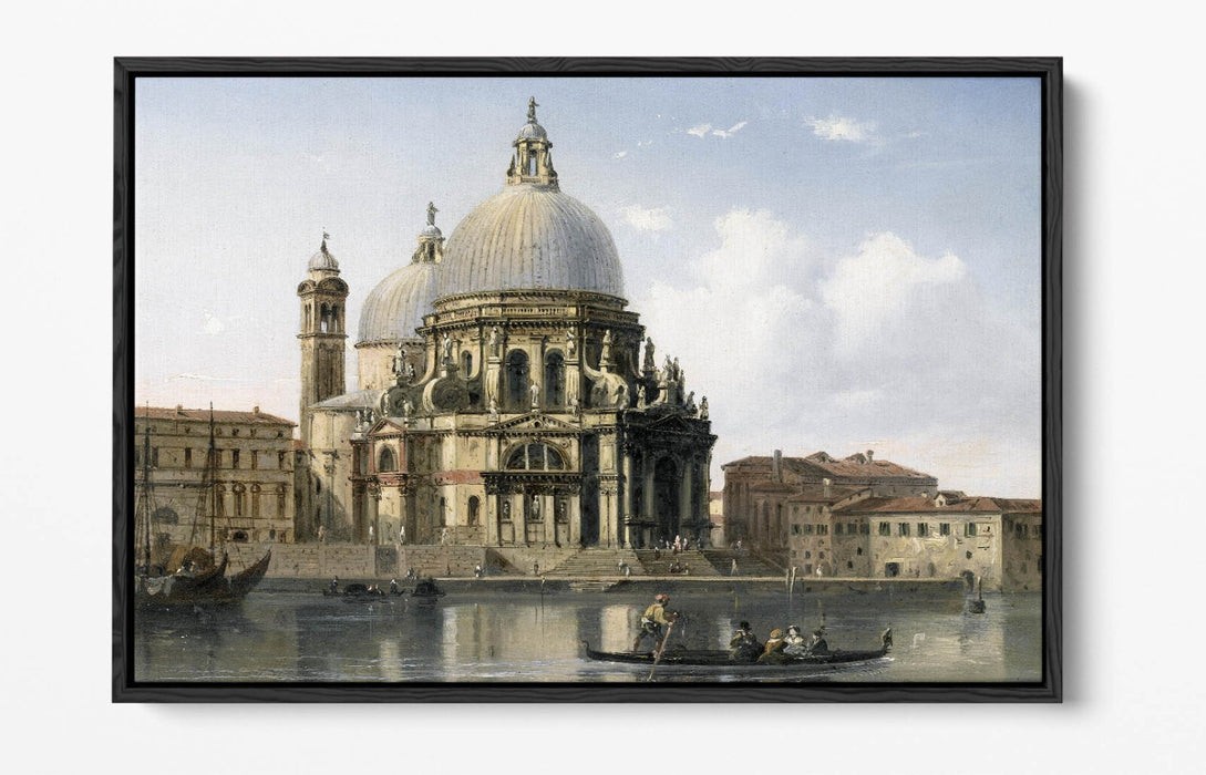 CARLO BOSSOLI, SANTA MARIA DELLA SALUTE -FLOAT EFFECT CANVAS WALL ART PRINT