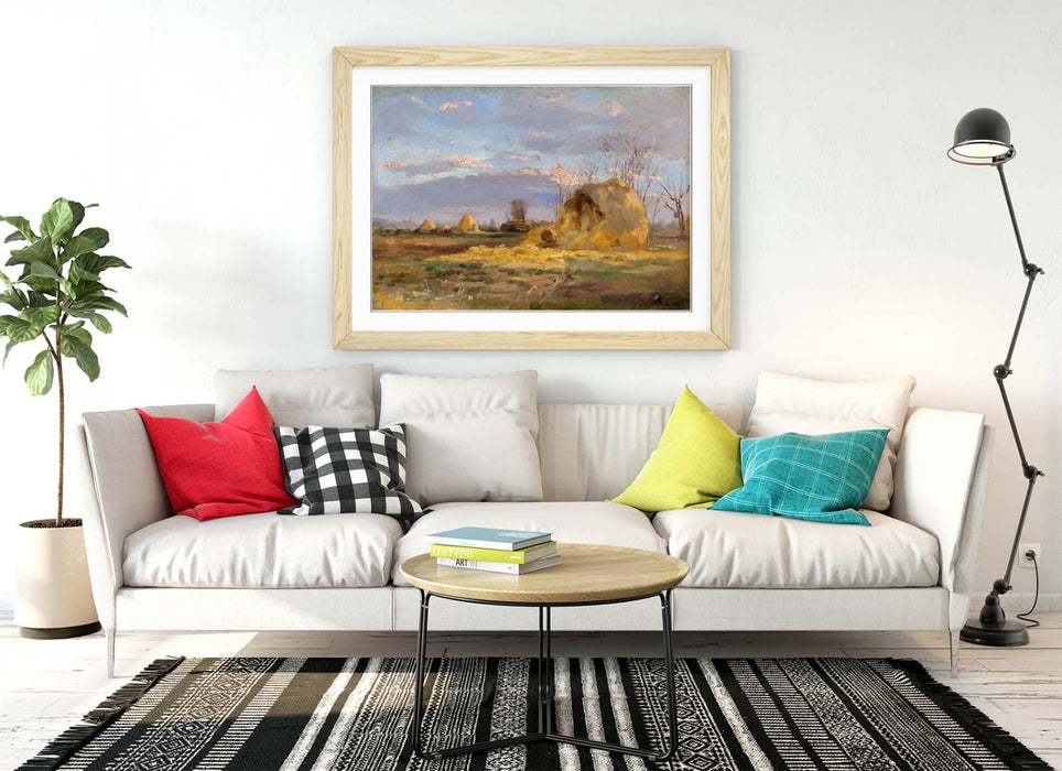 Framed Wall Art Featuring Ferdinand Katona Autumn Landscape Print - Handmade UK Art