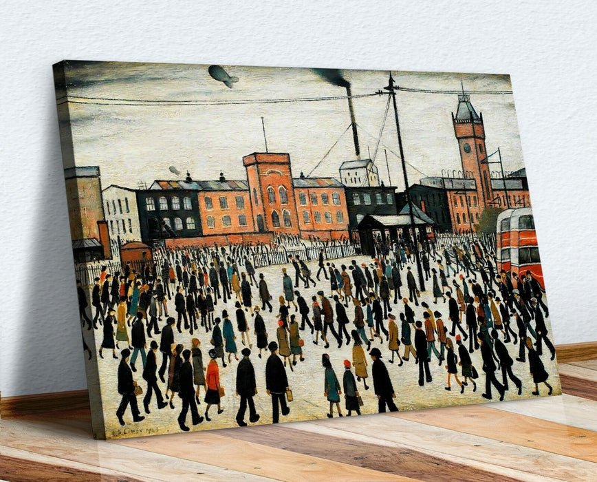 Going to Work CANVAS WALL ART PRINT ARTWORK PAINTING PICTURE Ls Lowry Style