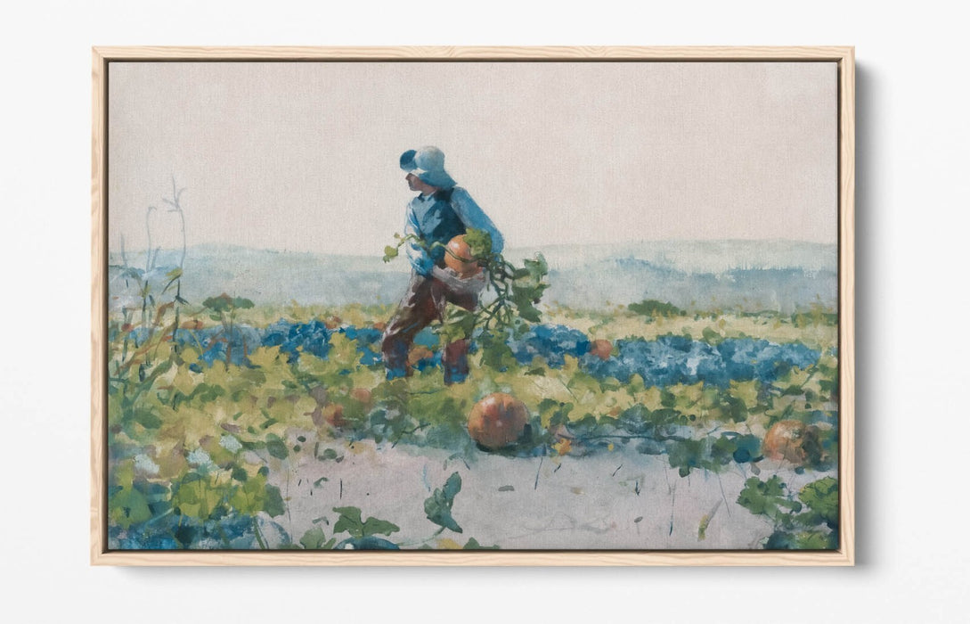 Canvas Wall Art Print - Winslow Homer For Farmer's Boy | Float Effect Canvas UK