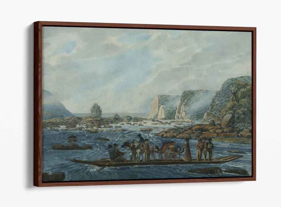 Canvas Wall Art - Susquehanna River Scene With Float Effect Premium Print