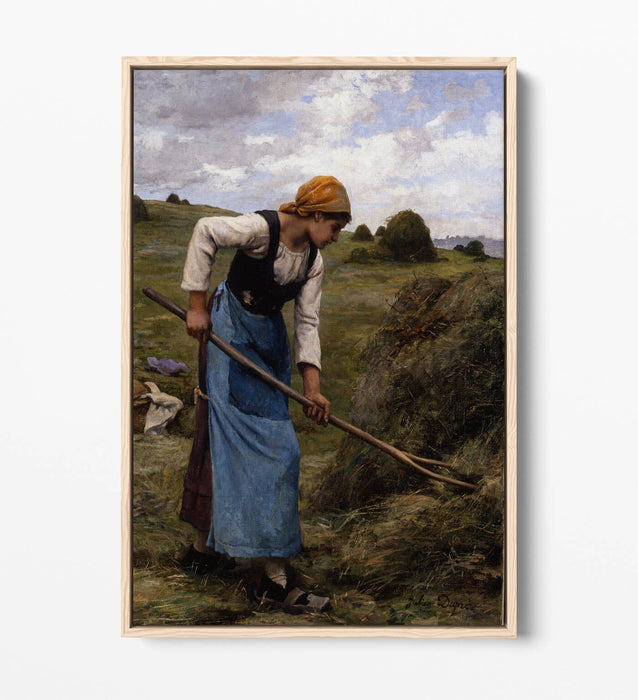 JULIEN DUPRE, HAYMAKING -FLOAT EFFECT CANVAS WALL ART PIC PRINT