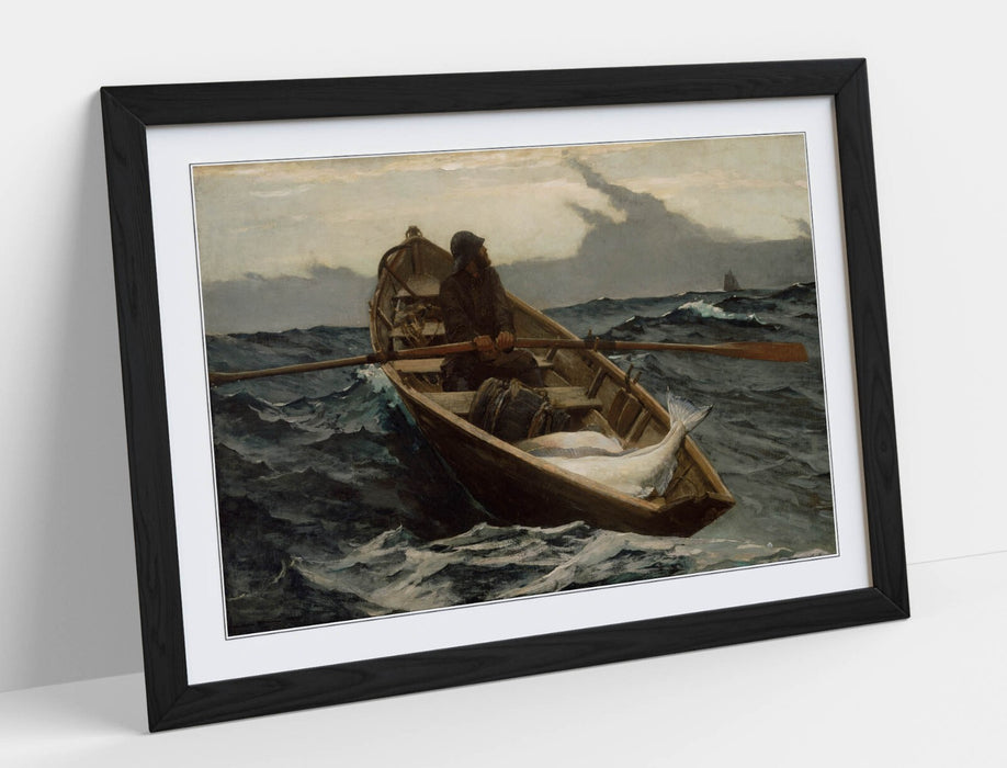Framed Wall Art Poster – Winslow Homer The Fog Warning Print | Handmade UK