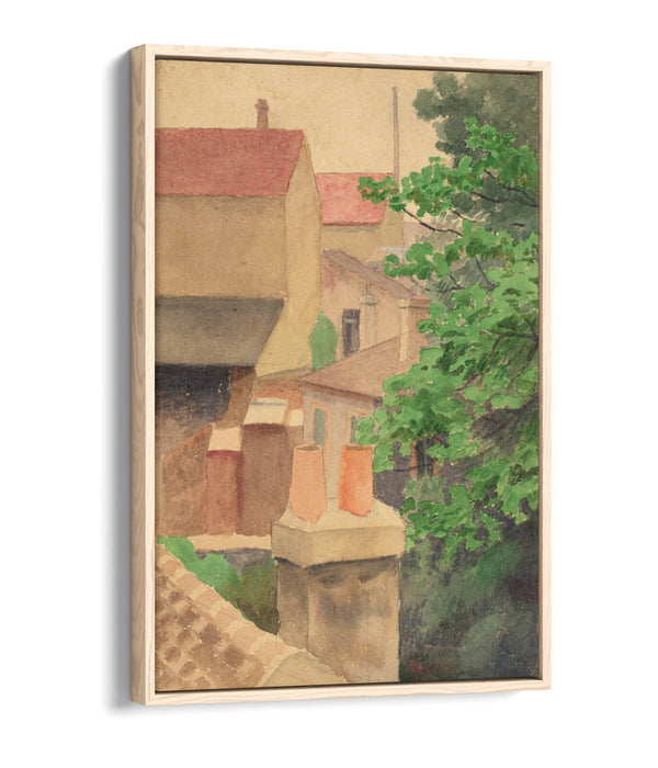 THOMAS ANSHUTZ, ROOFTOPS -FLOAT EFFECT CANVAS WALL ART PIC PRINT