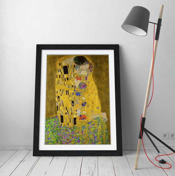 Gustav Klimt The Kiss Framed Wall Art - Handmade UK Art Poster Print