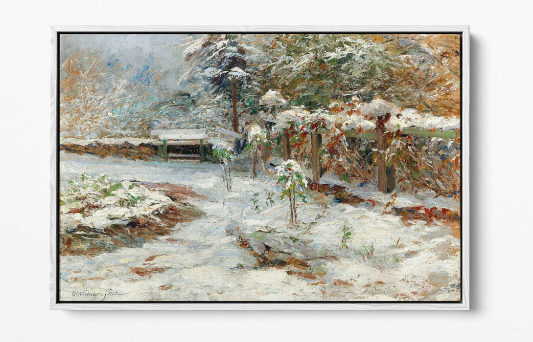 OLGA WISINGER-FLORIAN, OCTOBER SNOW -FLOAT EFFECT CANVAS WALL ART PIC PRINT