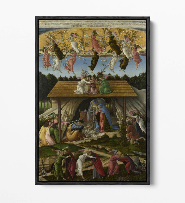 SANDRO BOTTICELLI, THE MYSTICAL NATIVITY -FLOAT EFFECT CANVAS WALL ART PRINT