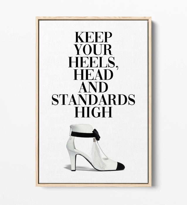 Canvas Wall Art - Float Effect Canvas Print With Premium MDF Frame - Black