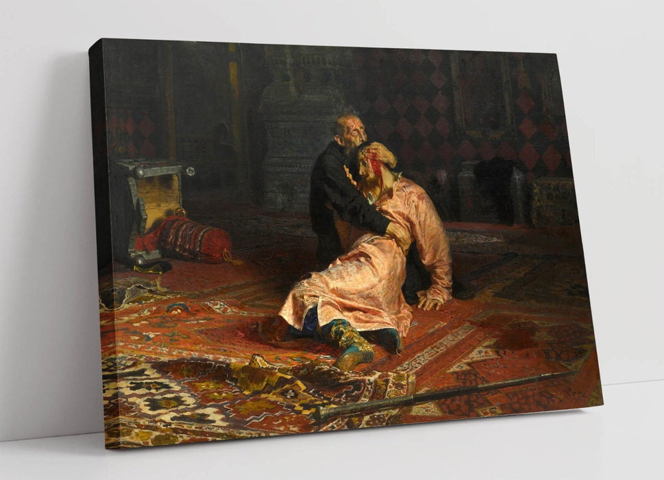 Canvas Wall Art - Ilya Repin Ivan The Terrible And Son Classic Art Print