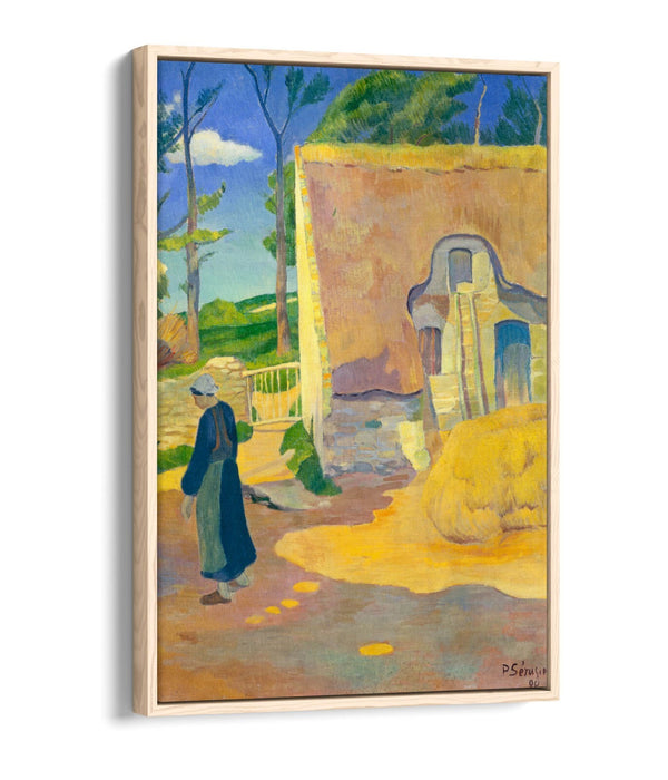 PAUL SERUSIER, FARMHOUSE AT LE POULDU -FLOAT EFFECT CANVAS WALL ART PIC PRINT