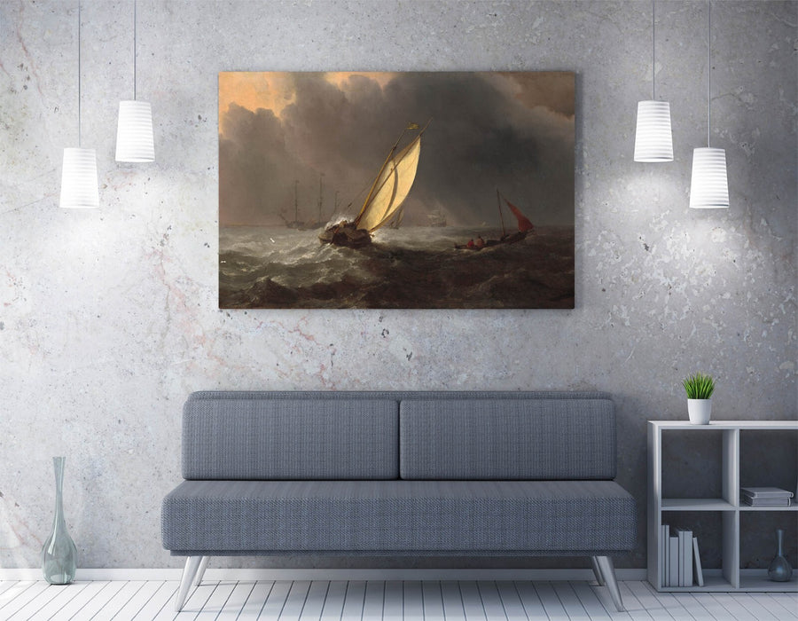 Canvas Wall Art – Willem Van De Velde Before The Storm Artwork Print Ready To Hang