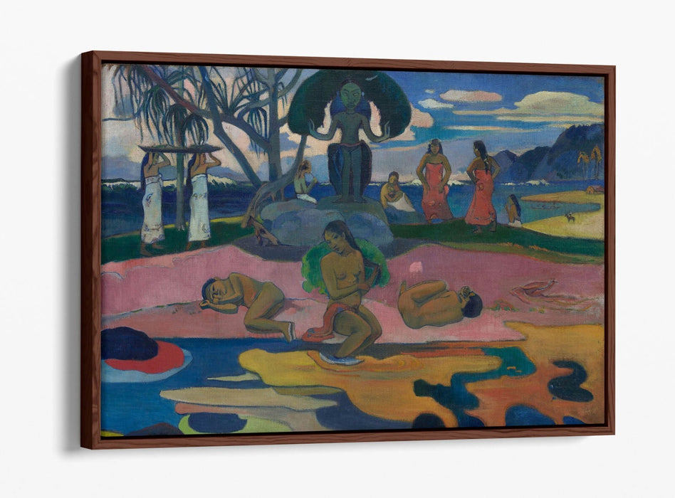 Float Effect Canvas Art - Paul Gauguin Day Of The God Premium Wall Decor