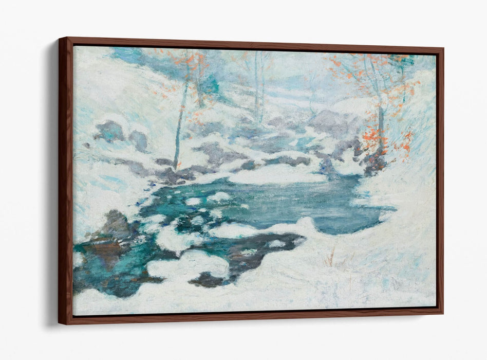Canvas Wall Art - John Henry Twachtman Icebound Float Effect Premium Print