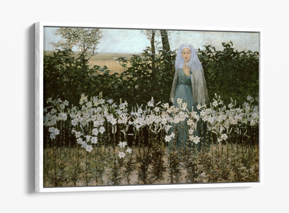 GEORGE HITCHCOCK, THE ANNUNCIATION -FLOAT EFFECT CANVAS WALL ART PRINT