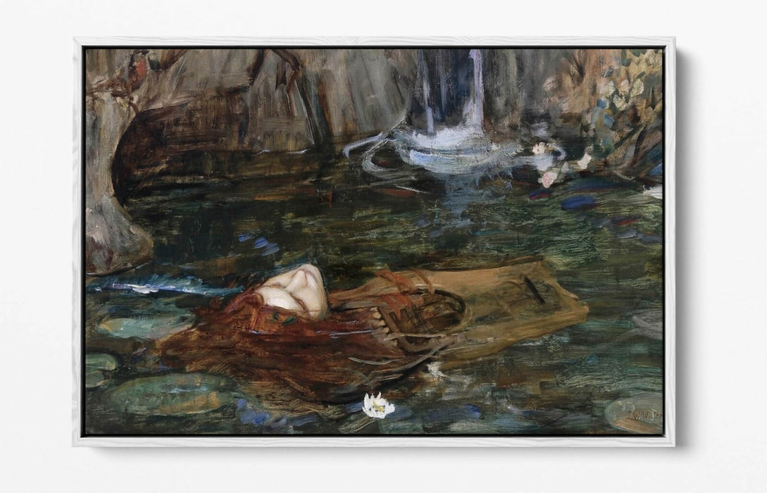 WATERHOUSE NYMPHS FIND HEAD ORPHEUS -FLOAT EFFECT CANVAS WALL ART PIC PRINT-