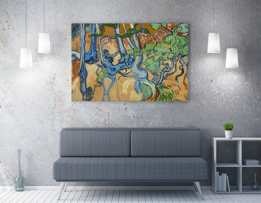 VINCENT VAN GOGH "TREE ROOTS" -CANVAS WALL ART PICTURE PRINT- FAMOUS PAINTING