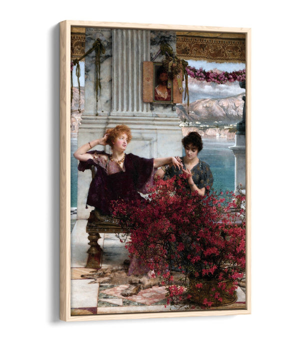 Canvas Wall Art Print - Lawrence Alma Tadema Love's Jewelled Fetter Float Effect