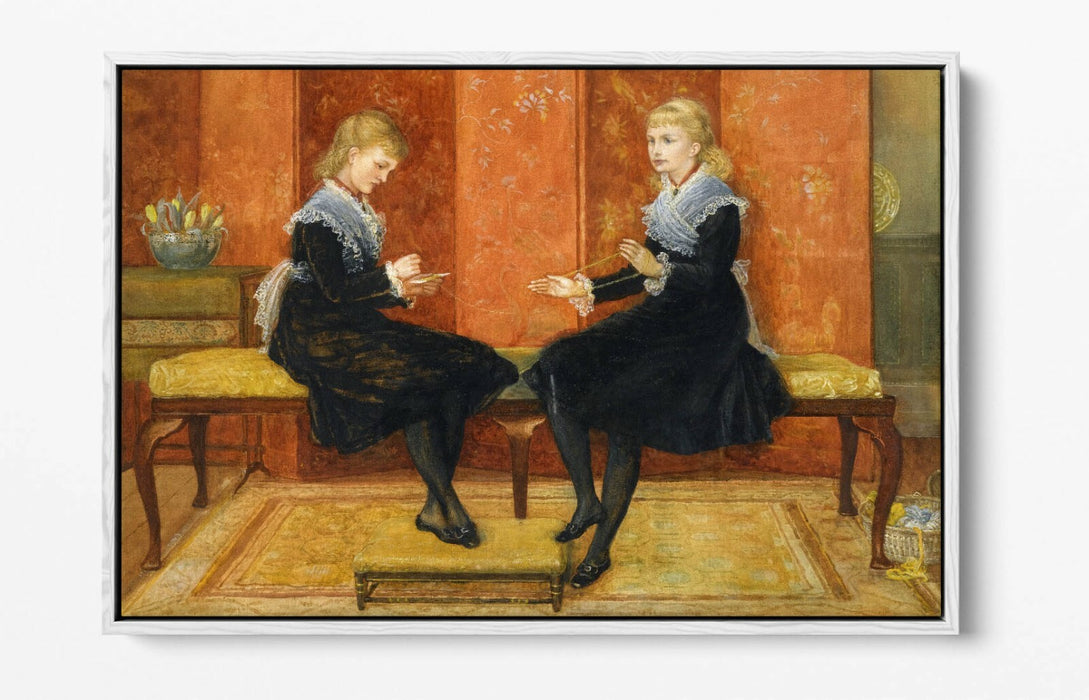 WALTER T CRANE, VIOLET AND LILY -FLOAT EFFECT CANVAS WALL ART PIC PRINT