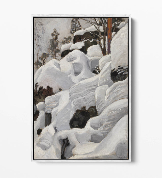 Float Effect Canvas Art – Askel Gallen-Kallela Lair Of The Lynx Print With Floating Frame