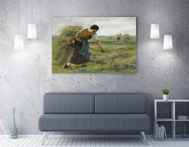 Canvas Wall Art - Julien Dupre The Reapers | Handmade Canvas Print UK