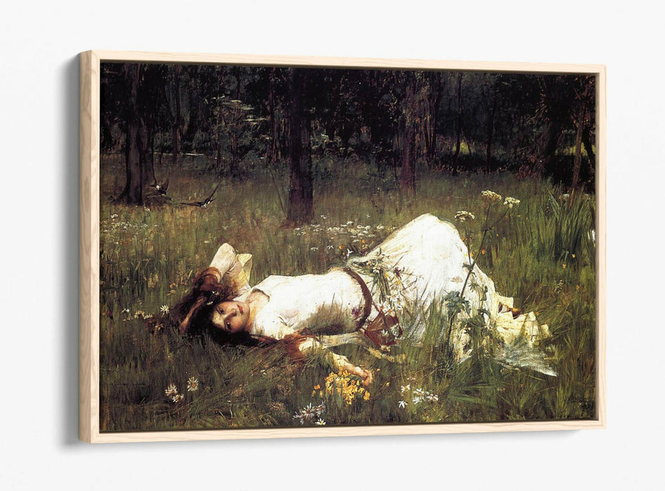 JOHN WILLIAM WATERHOUSE OPHELIA 1889-FLOAT EFFECT CANVAS WALL ART PIC PRINT-