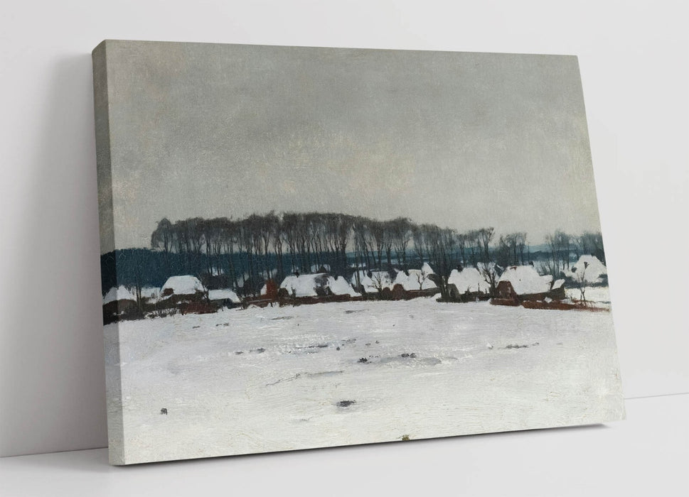 Winter Landscape Canvas | Handmade Canvas Wall Art With Premium Varnish Finish