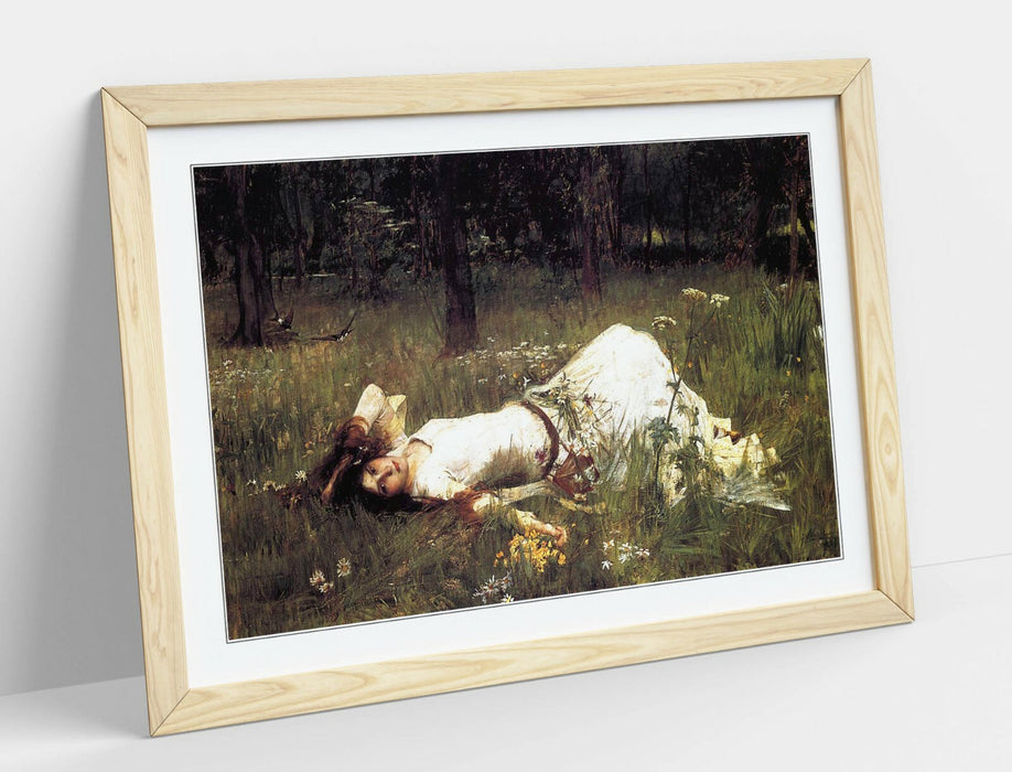 JOHN WILLIAM WATERHOUSE OPHELIA 1889 -ART FRAMED POSTER PICTURE PRINT ARTWORK-