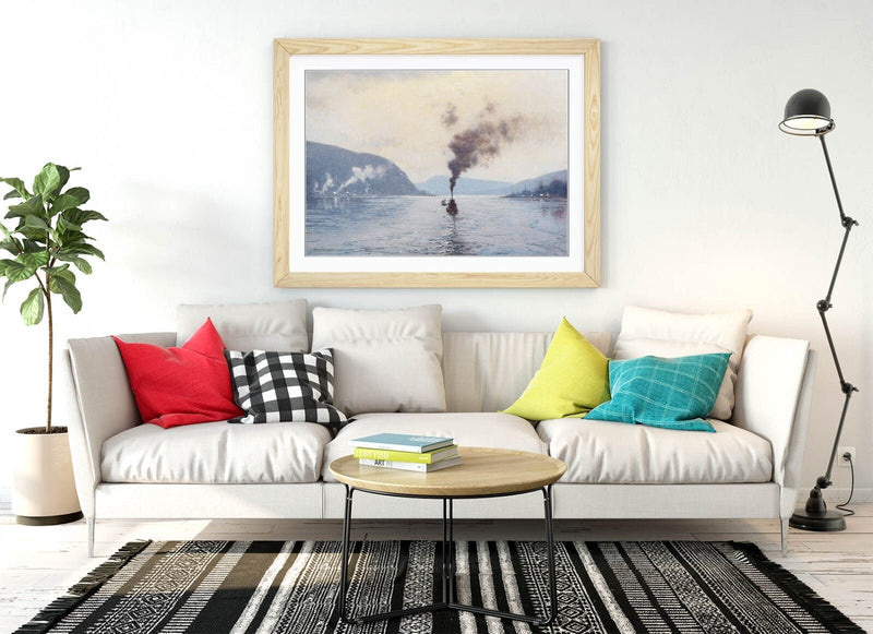 Framed Wall Art - L. Birge Harrison Delaware River Painting | Handmade UK Frame