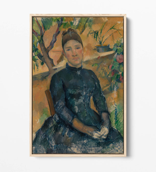 Canvas Art Print - Madame Cézanne Greenhouse Painting | Premium Float Effect Frame