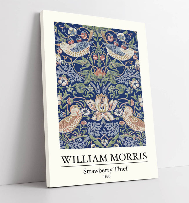 Canvas Wall Art | William Morris Strawberry Thief Premium Print Ready to Hang