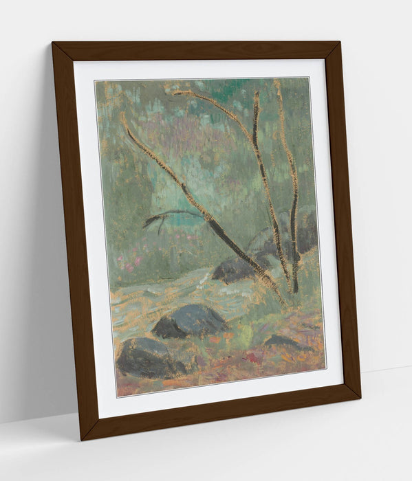 Framed Wall Art - Paul Serusier Huelgoat Painting, Handmade UK Frame, Matte Poster