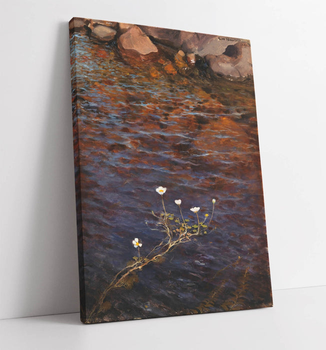 Canvas Wall Art - Eero Jarnefelt Pond Water Crowfoot Print | Handmade UK Canvas Art