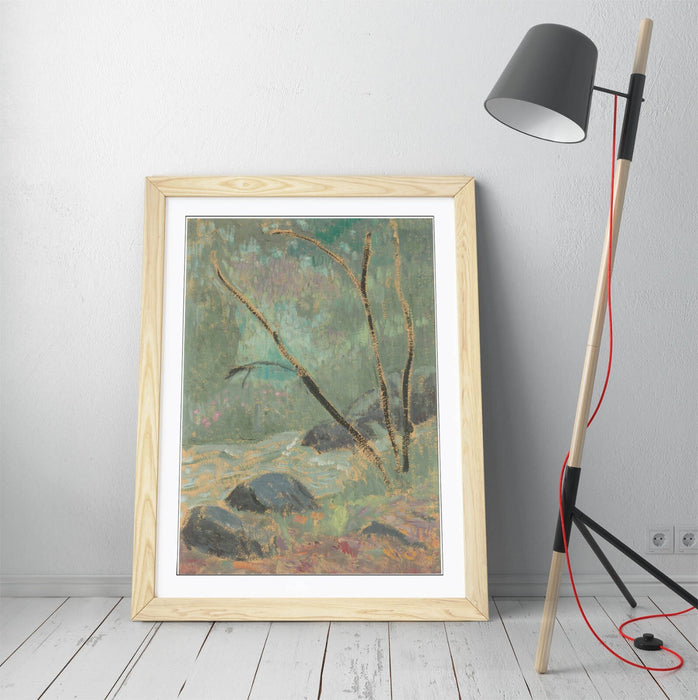 Framed Wall Art - Paul Serusier Huelgoat Painting, Handmade UK Frame, Matte Poster