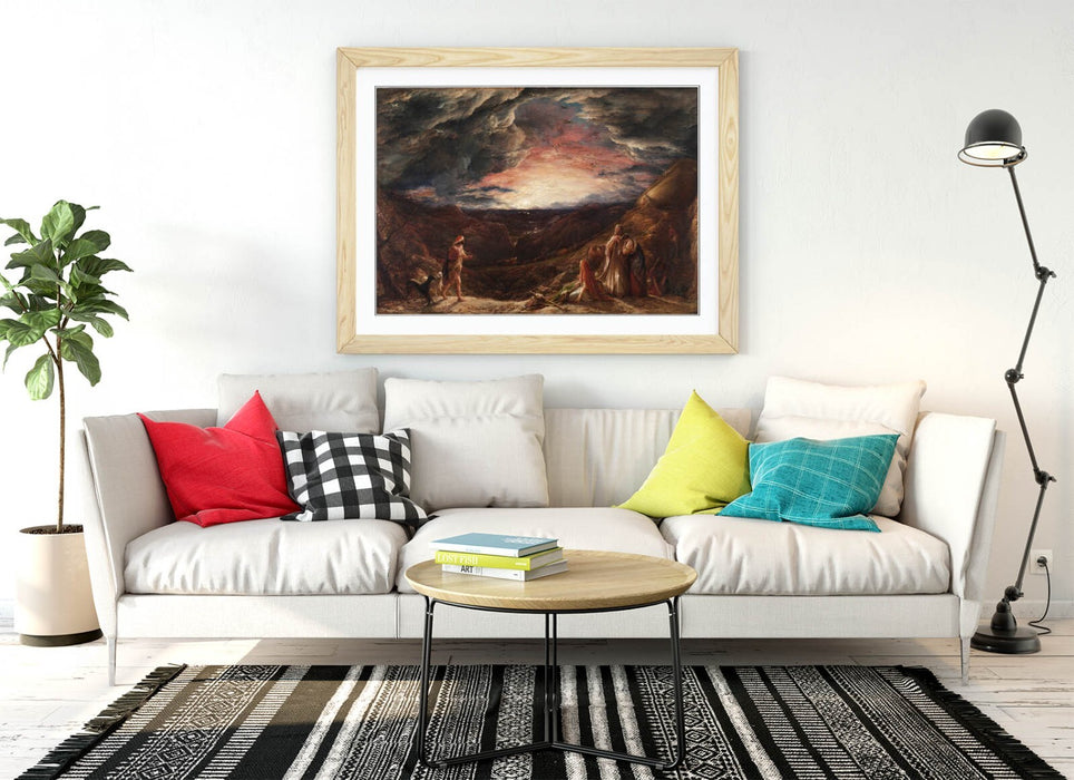 Framed Wall Art Poster - John Linnell Noah Eve Painting | Handmade UK Frame