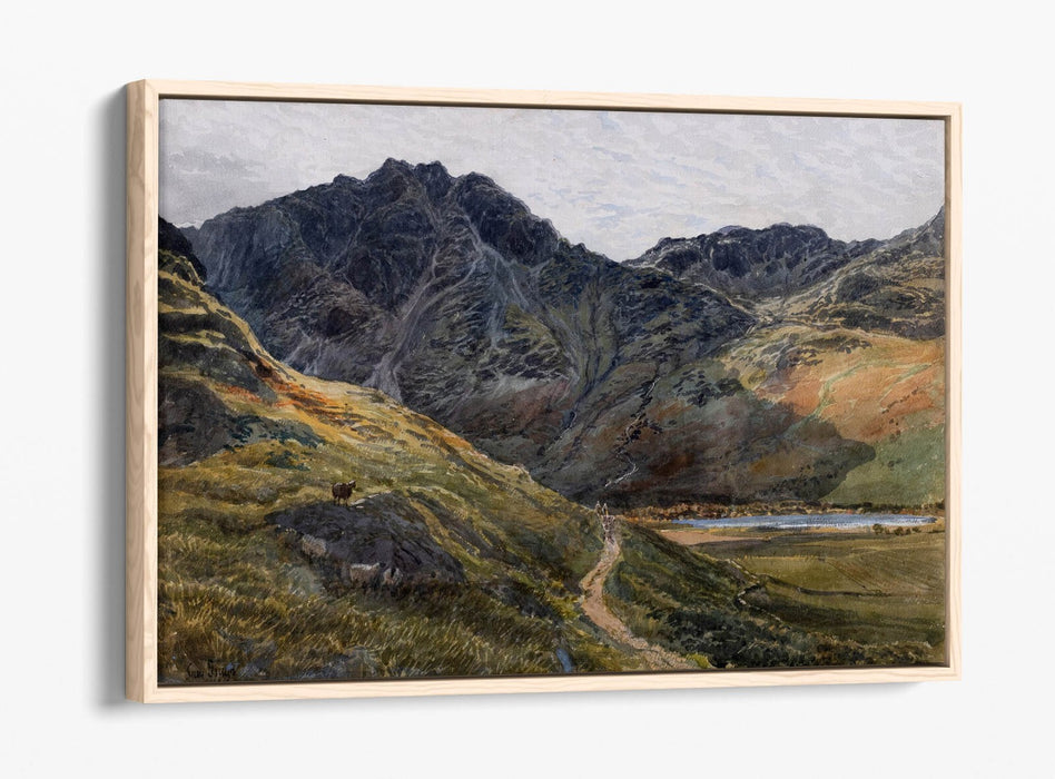 SAMUEL BOUGH, BUTTERMERE AND SCARTH GAP -FLOAT EFFECT CANVAS WALL ART PIC PRINT