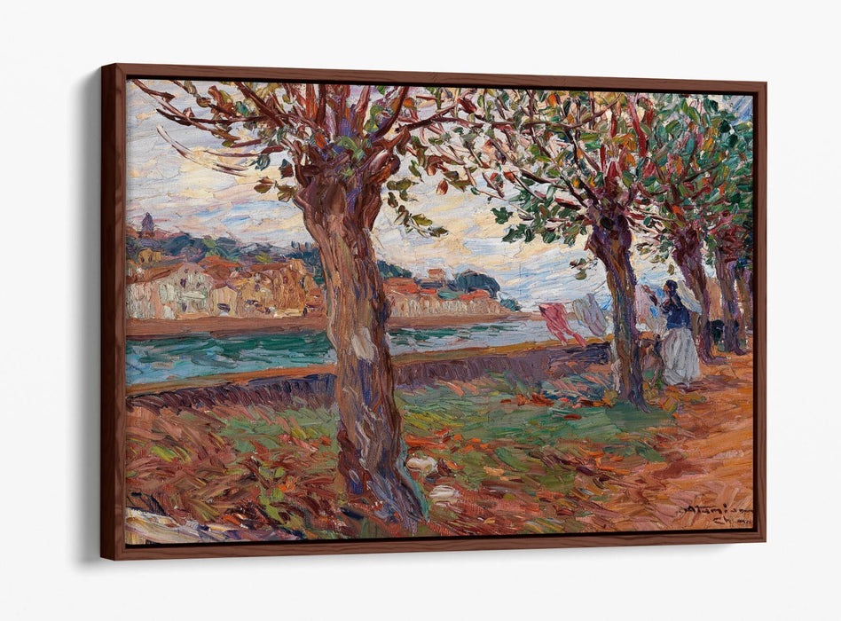 Canvas Wall Art - Charles Garabed Atamian River Landscape Print | Handmade UK