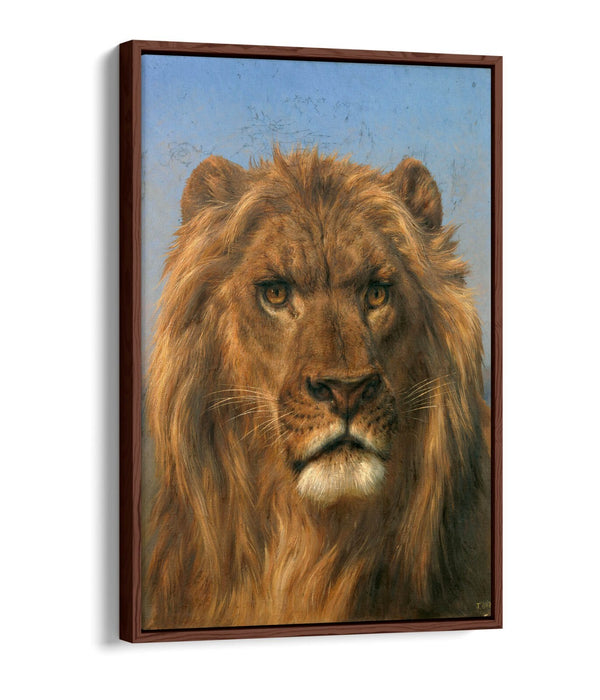 Canvas Wall Art – Lion Portrait Canvas with Float Effect, Ready to Hang