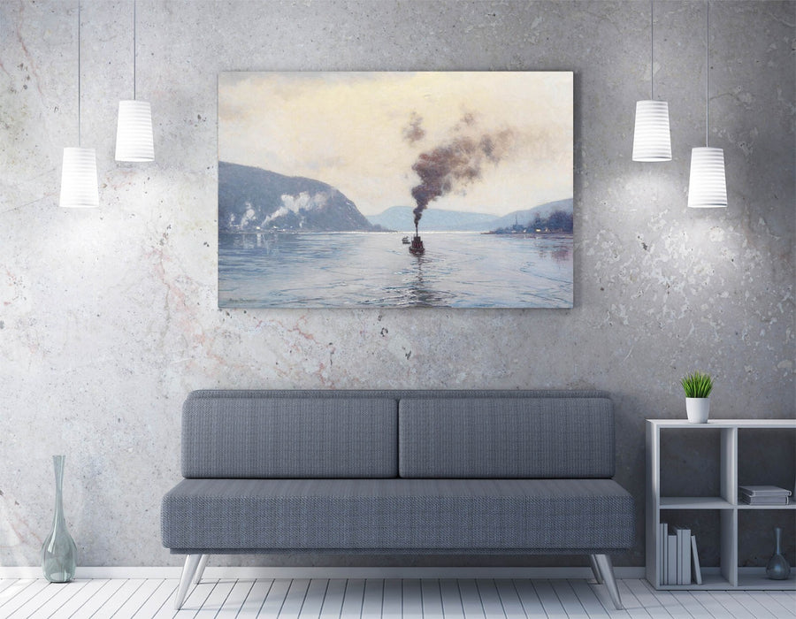 L. BIRGE HARRISON, ON THE DELAWARE -CANVAS WALL ARTWORK PIC PRINT