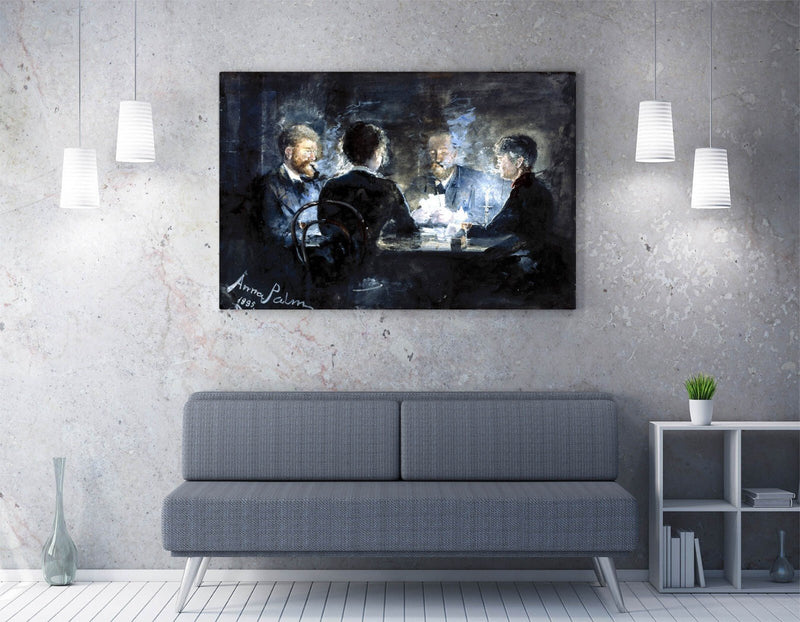 Canvas Wall Art - Anna Palm de Rosa Print on Archival Grade Canvas with Premium Varnish Finish