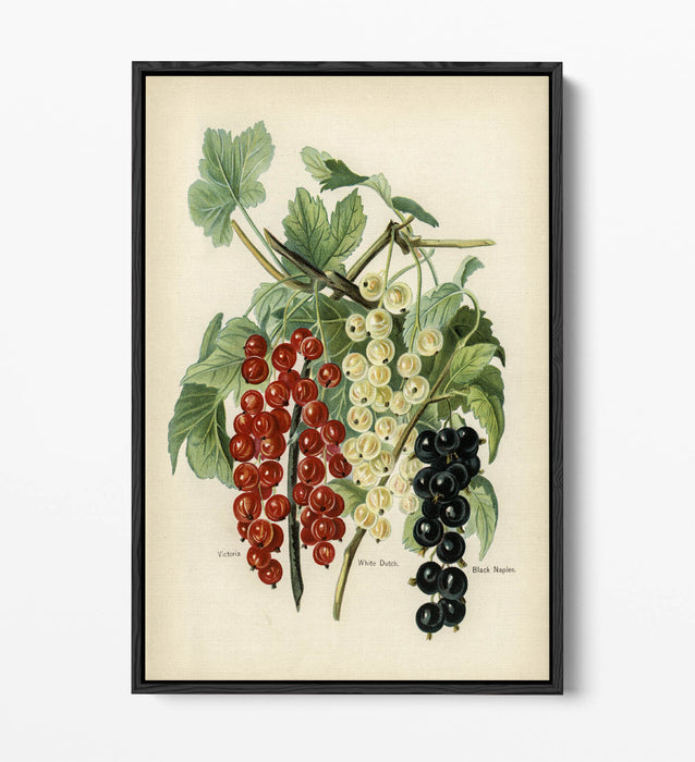 Canvas Art Print - Vintage Black Naples Float Effect Handmade Wall Art UK