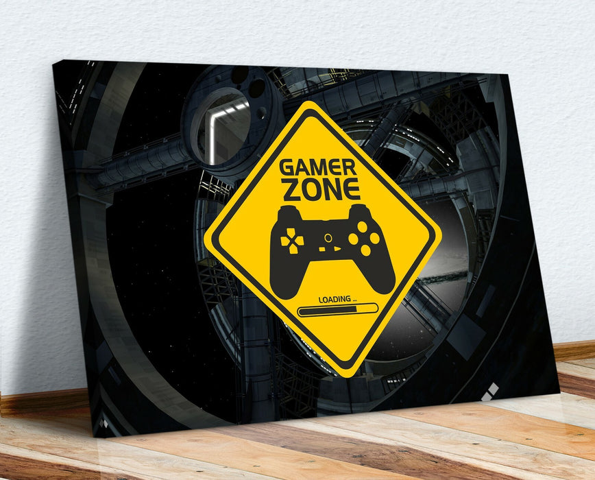 Gamer Zone Canvas Art – Vibrant Canvas Wall Art For Kids Room Decor