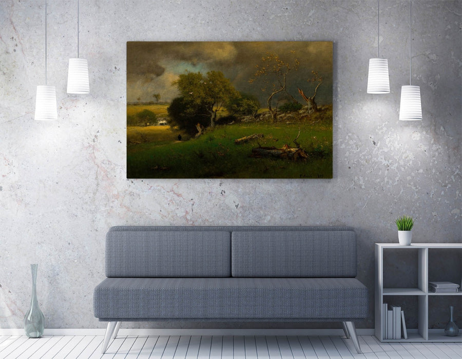 Canvas Wall Art - George Inness Storm Painting Print | Handmade Vibrant Artwork