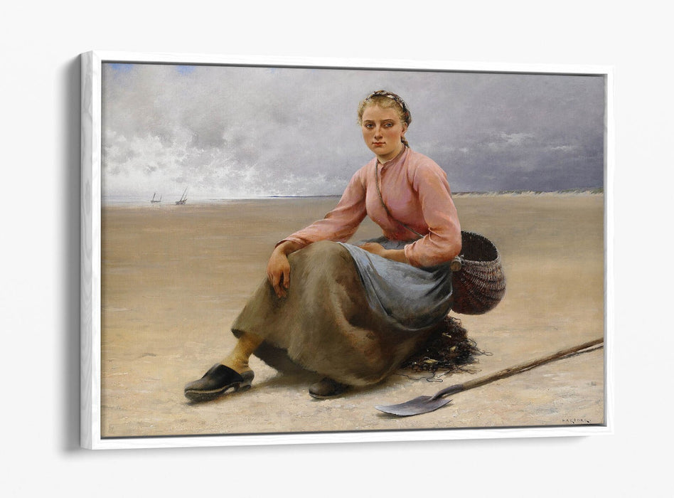 Canvas Wall Print - Oyster Picker Float Effect Canvas Art With Premium Frame