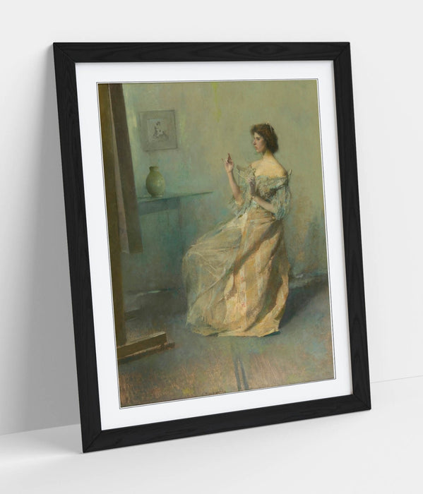 Framed Wall Art - Thomas Wilmer Dewing The Necklace Painting | Handmade UK Print