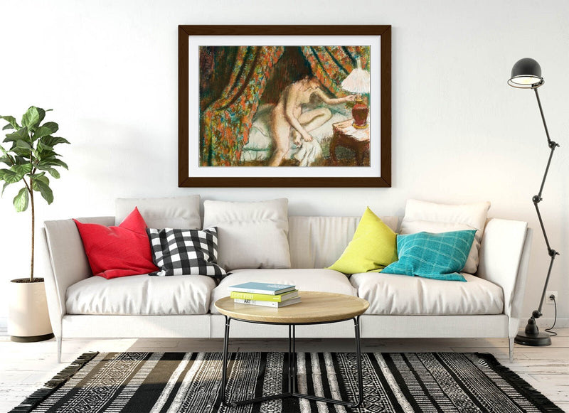 Framed Wall Art Poster Edgar Degas Print Nude Woman Artwork - UK Handmade Frame