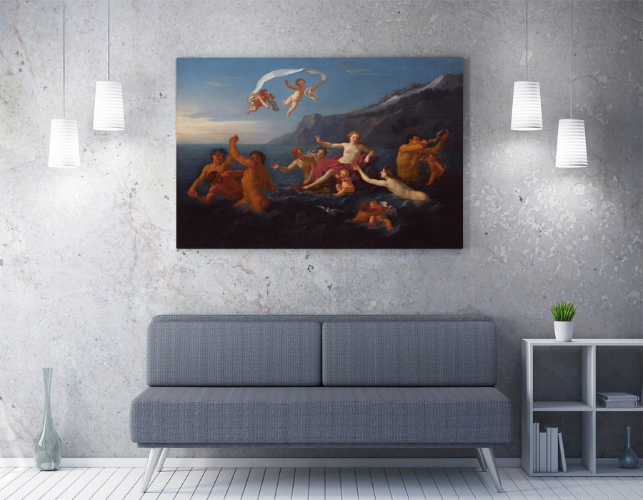 BON BOULLOGNE, THE TRIUMPH OF AMPHITRITE -CANVAS WALL ARTWORK PIC PRINT
