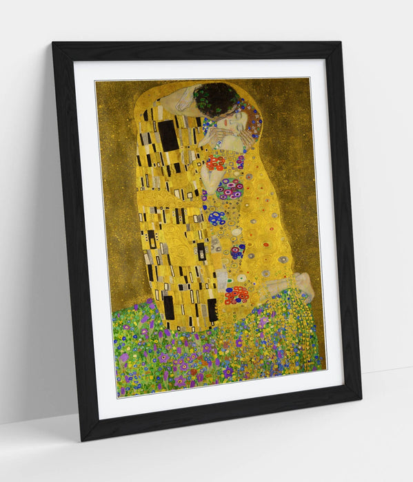 Gustav Klimt The Kiss Framed Wall Art - Handmade UK Art Poster Print
