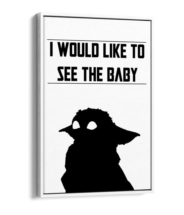 THE MANDALORIAN STAR WARS STYLE QUOTE -FLOAT EFFECT CANVAS ART PRINT