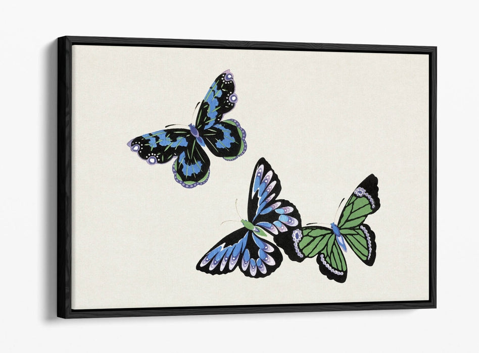 Canvas Wall Art – Handmade Butterfly Wall Decor With Float Effect Canvas Print