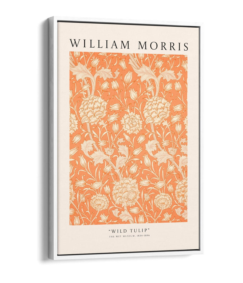 Floral Canvas Art – William Morris Wild Tulip Print | Handmade Canvas Wall Decor